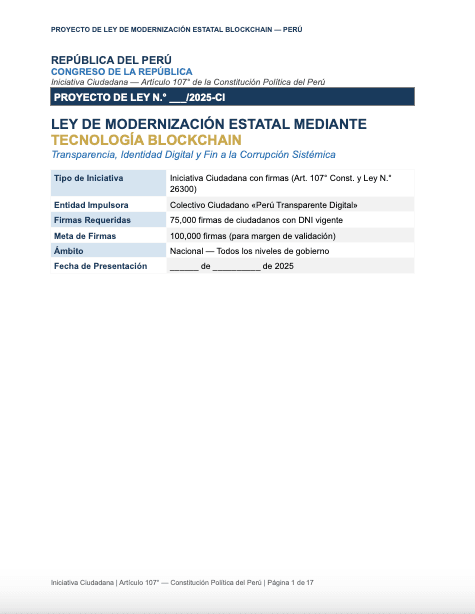 Portada del Proyecto de Ley generado por IA